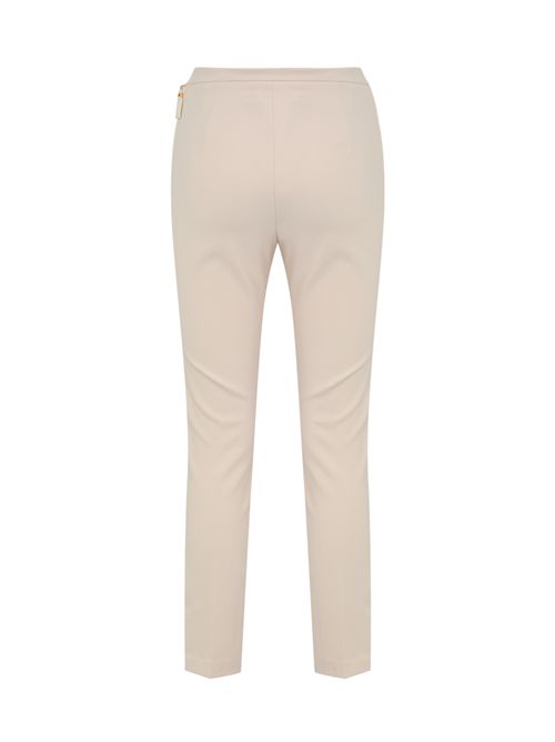 Pantaloni in doppio crepe Milk Elisabetta Franchi | PA12056E2DZ9
